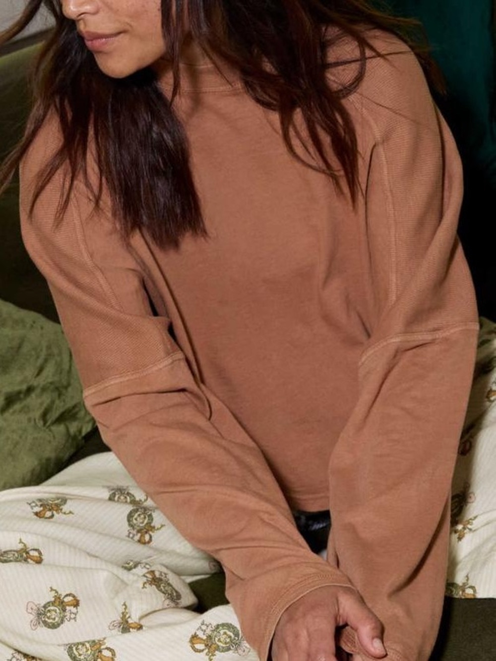 aerie Oversized Lightweight Mock Neck Top